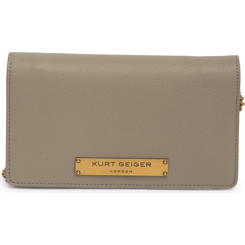 Kurt Geiger London Richmond Mini Crossbody Bag In Taupe