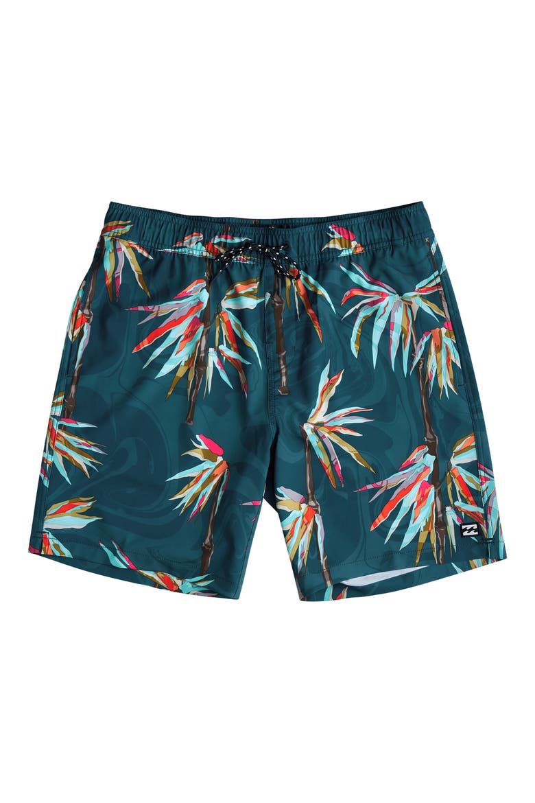 Kids' Sundays Layback Swim Trunks, Main, color, NAVY