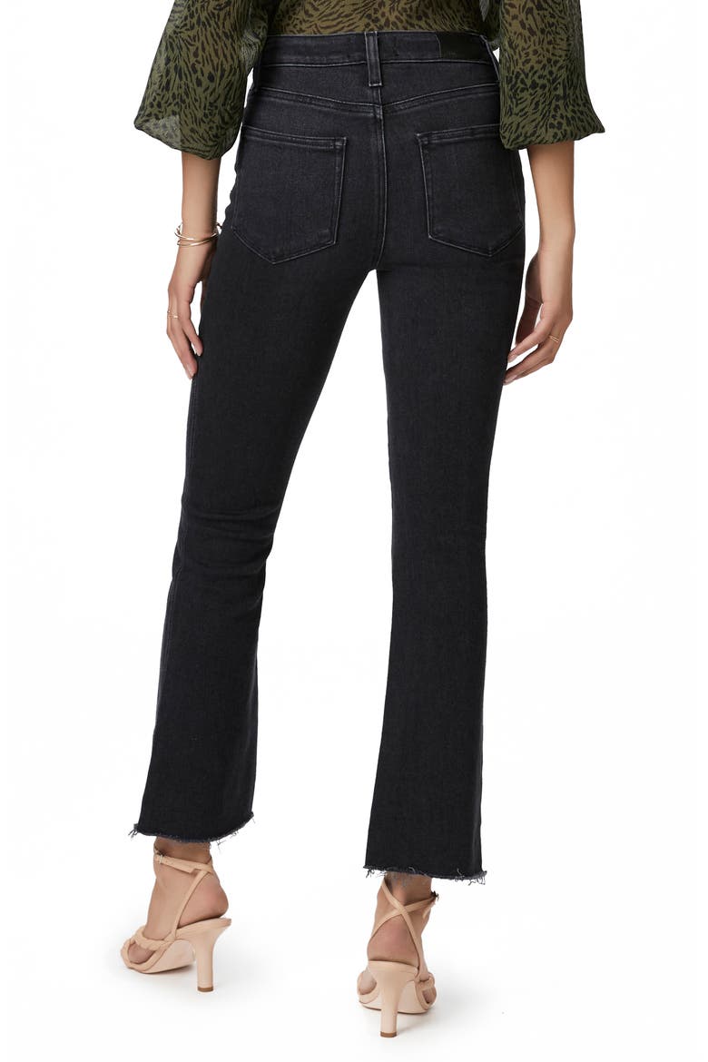 Claudine Raw Hem Flare Ankle Jeans, Alternate, color, BLACKLOTUS