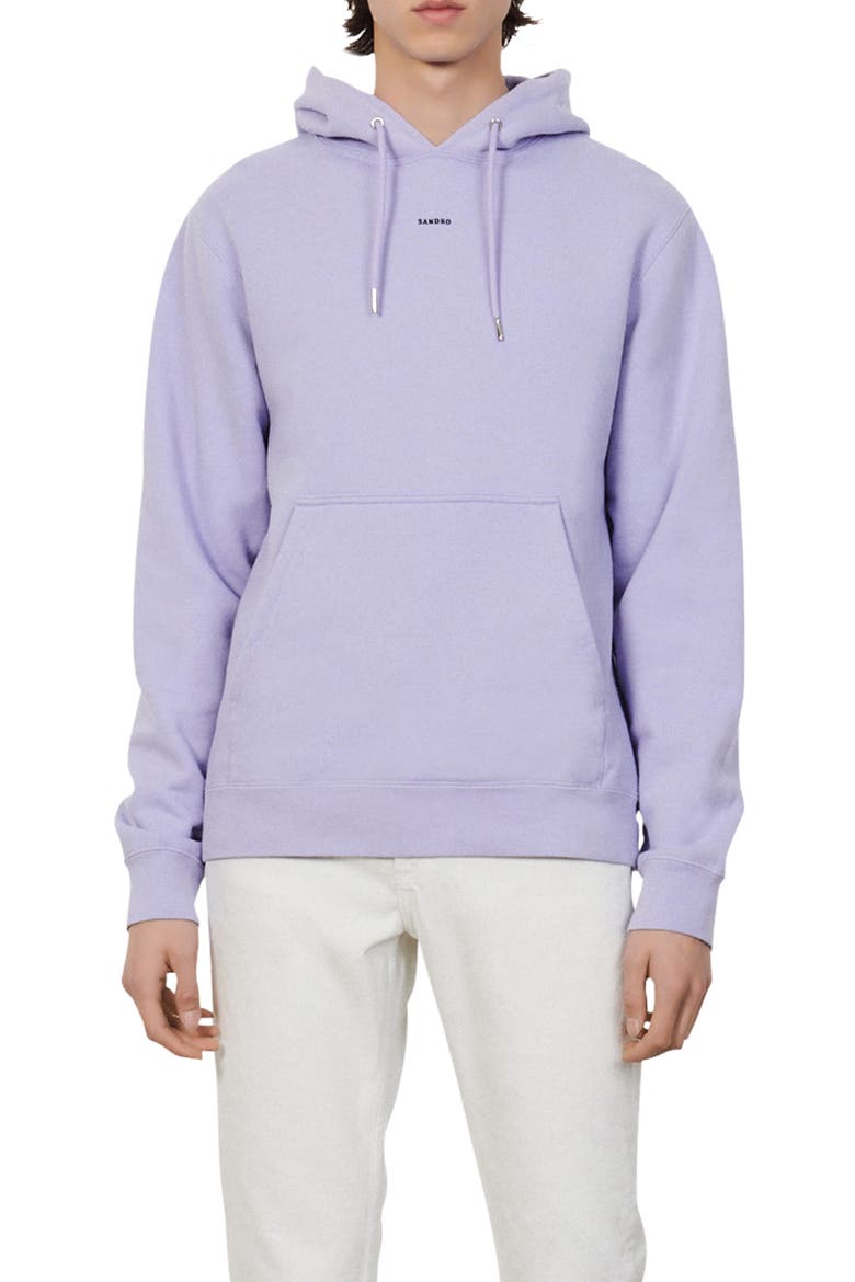 Embroidered Logo Hoodie, Main, color, MAUVE