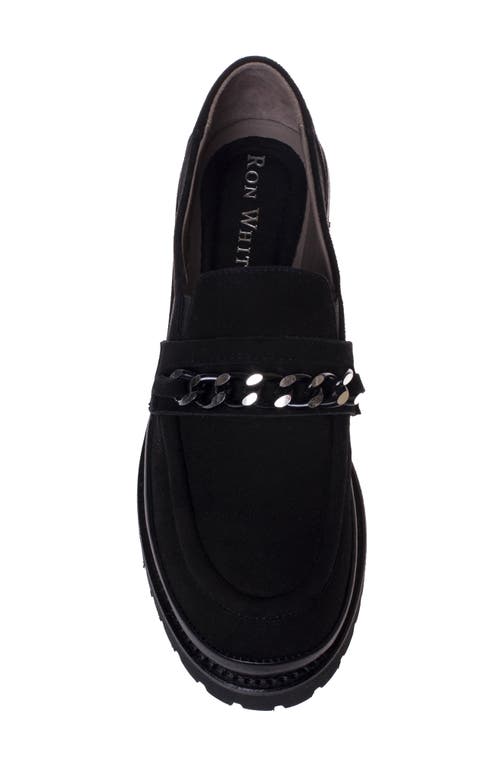 Ron White Renee Chain Detail Weatherproof Loafer In Black