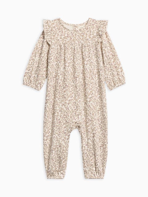 Organic Cotton Jine Ruffle Sleeve Romper (Baby)