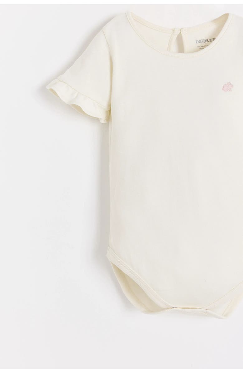 Babycottons Peony Bodysuit for Infant, Alternate, color, Raw