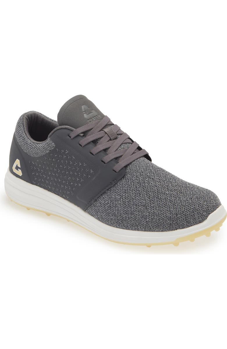 TravisMathew The Moneymaker Golf Sneaker, Main, color, Grey Pinstripe