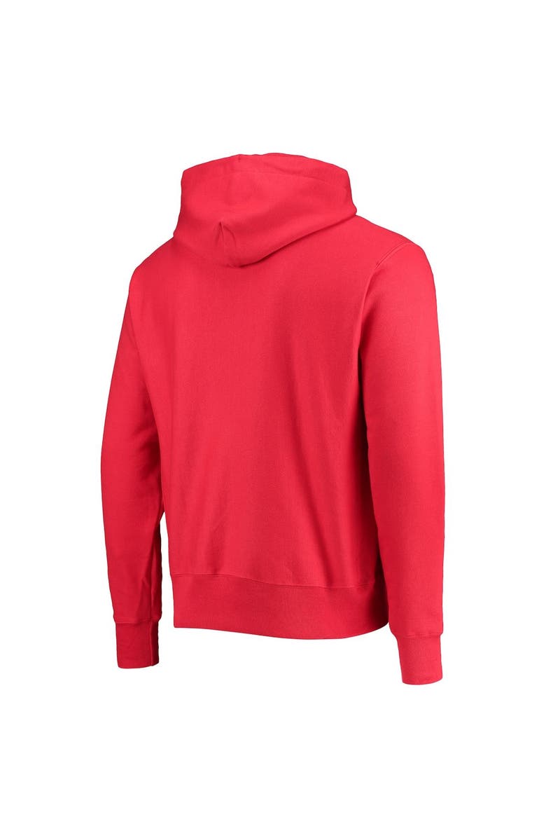 Champion Men's Champion Red Louisville Cardinals Vault Logo Reverse Weave Pullover Hoodie, Alternate, color, 