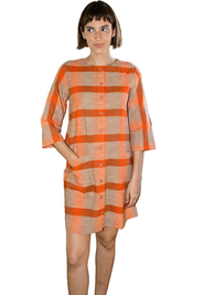 Ace & Jig Whit Button Front Mini Shift Dress