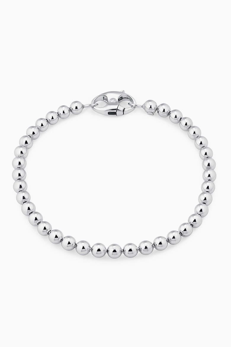 Sterling Silver Baller Bead Bracelet, Main, color, Sterling Silver