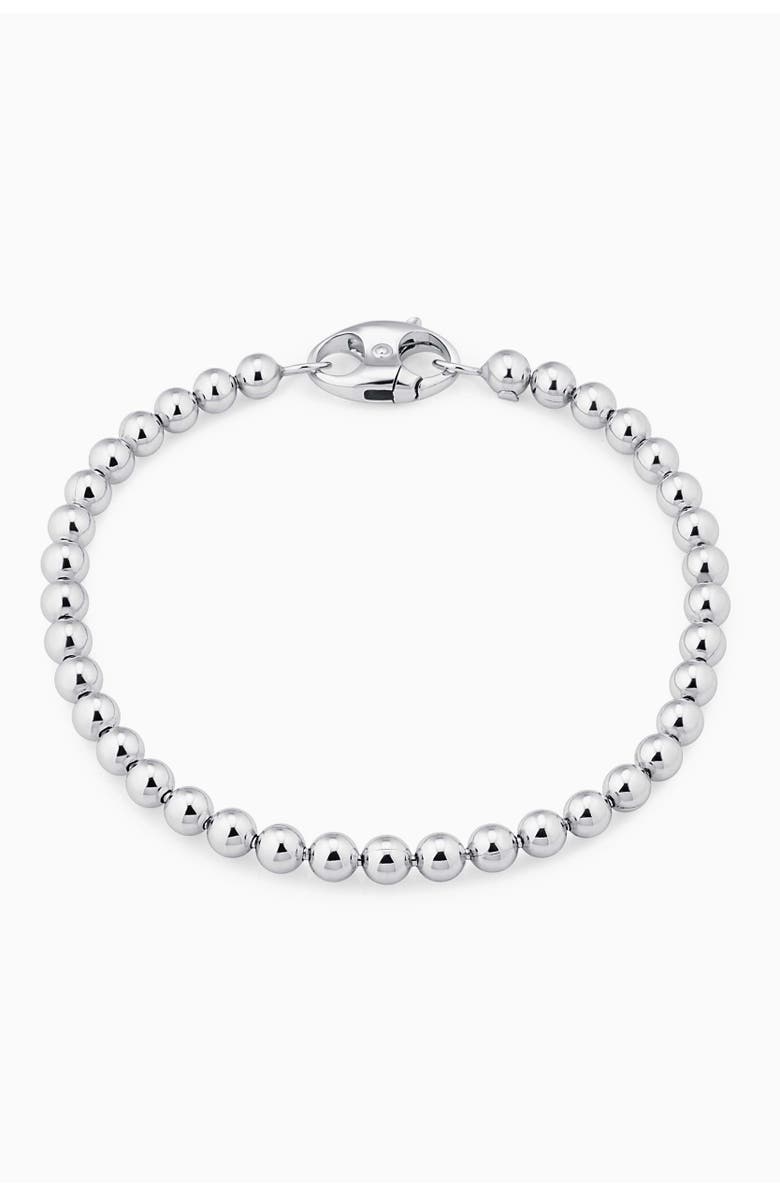 Oradina Sterling Silver Baller Bead Bracelet, Main, color, Sterling Silver
