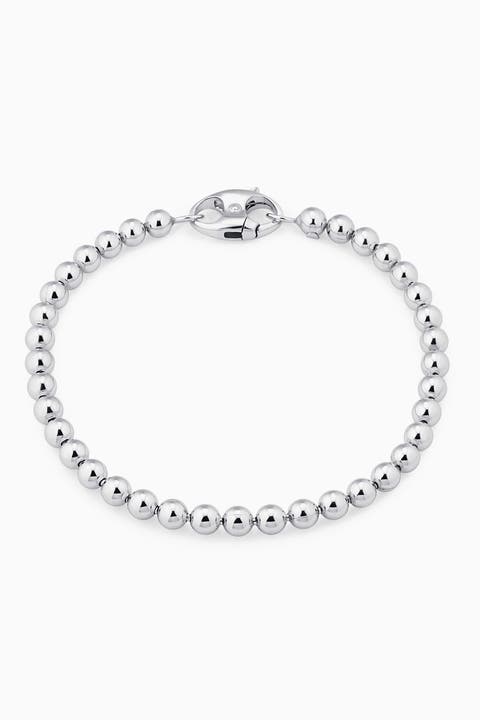 Sterling Silver Baller Bead Bracelet