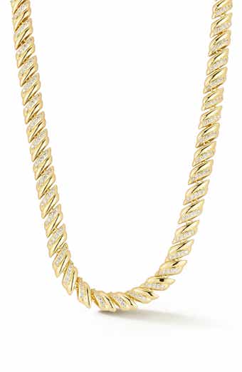 GLAZE JEWELRY Cubic Zirconia Pavé Tennis Necklace