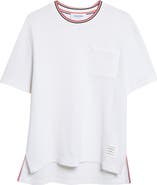 Thom Browne Relaxed Fit Cotton & Linen T-Shirt