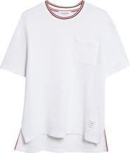 Thom Browne Relaxed Fit Cotton & Linen T-Shirt