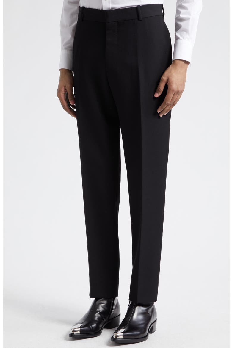 Wool Cigarette Pants, Alternate, color, BLACK