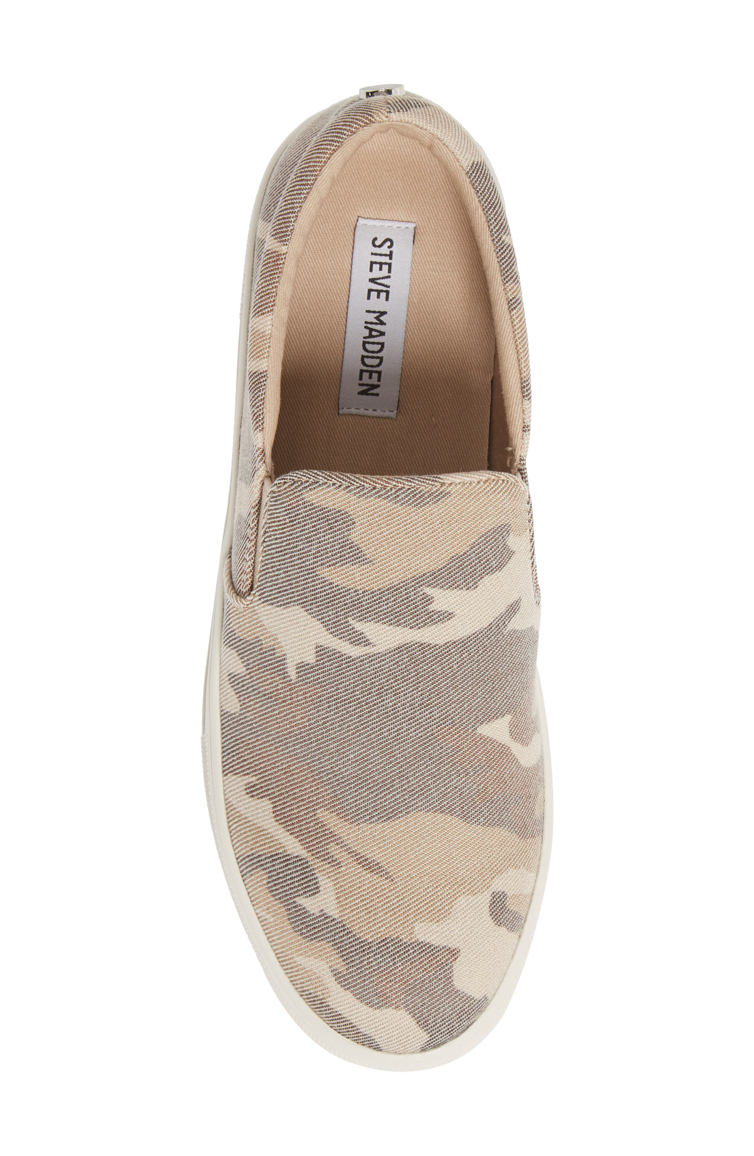 Gills Platform Slip-On Sneaker, Alternate, color, TAN CAMO