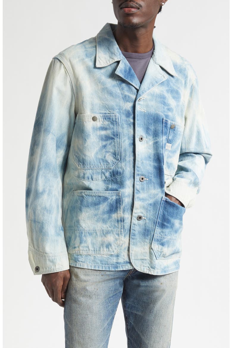 Indigo Denim Engineer Jacket, Main, color, BILOXI WASH