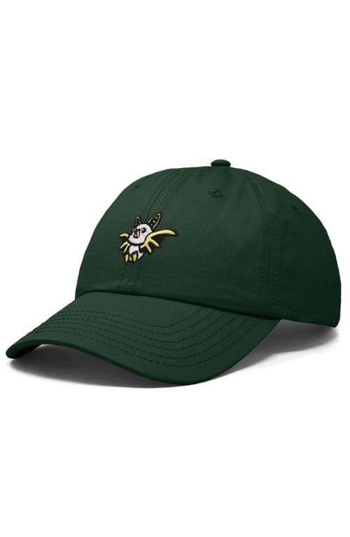 Dalix Honduran Bat Embroidered Dad Hat In Dark Green