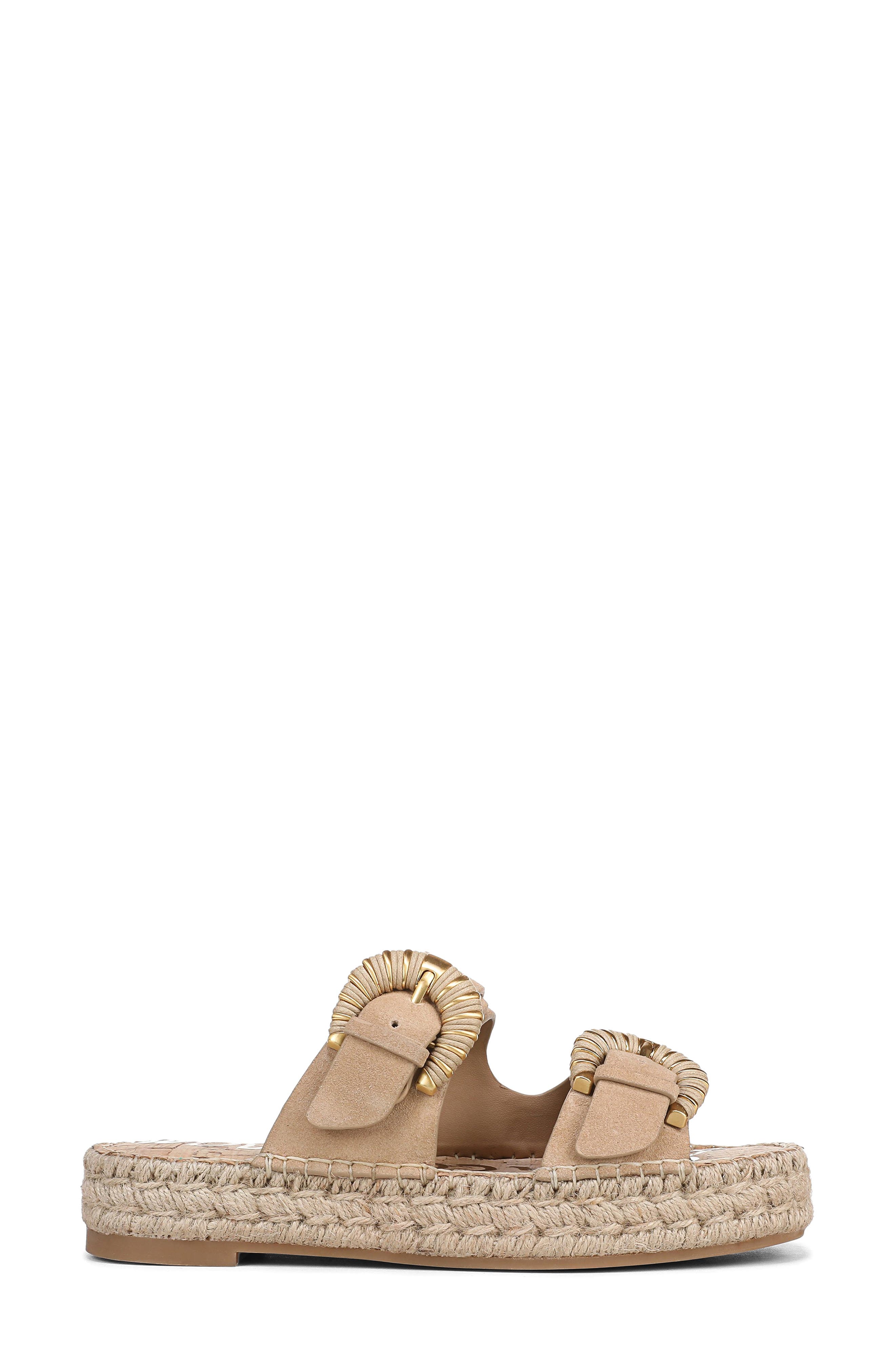 Sam Edelman Tabbey Espadrille Platform Slide Sandal, Alternate, color, Cyprus Tan