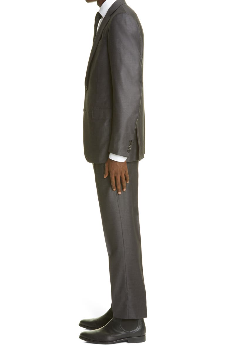 ZEGNA Classic Fit Grey Wool Suit, Alternate, color, Dark Grey