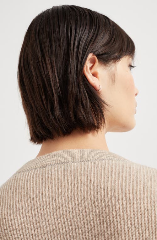Brunello Cucinelli Ribbed Sweater In Cool Beige
