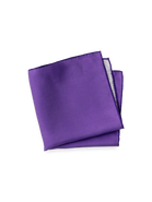 Paul Fredrick Solid Silk Pocket Square