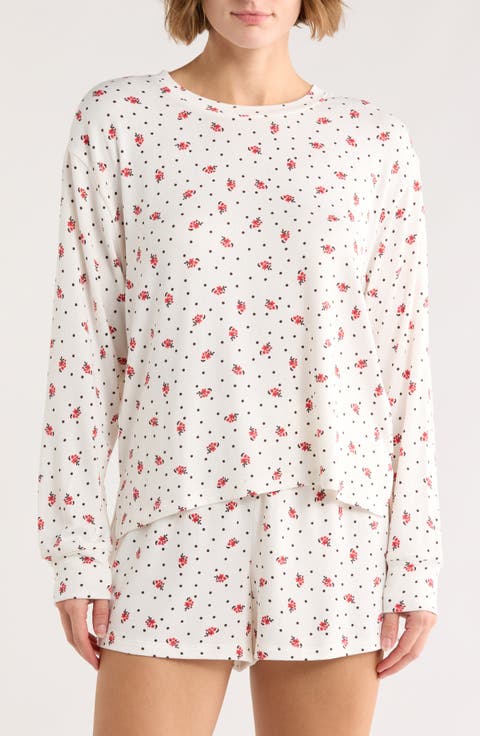 Long Sleeve Top & Boxer Shorts Pajamas