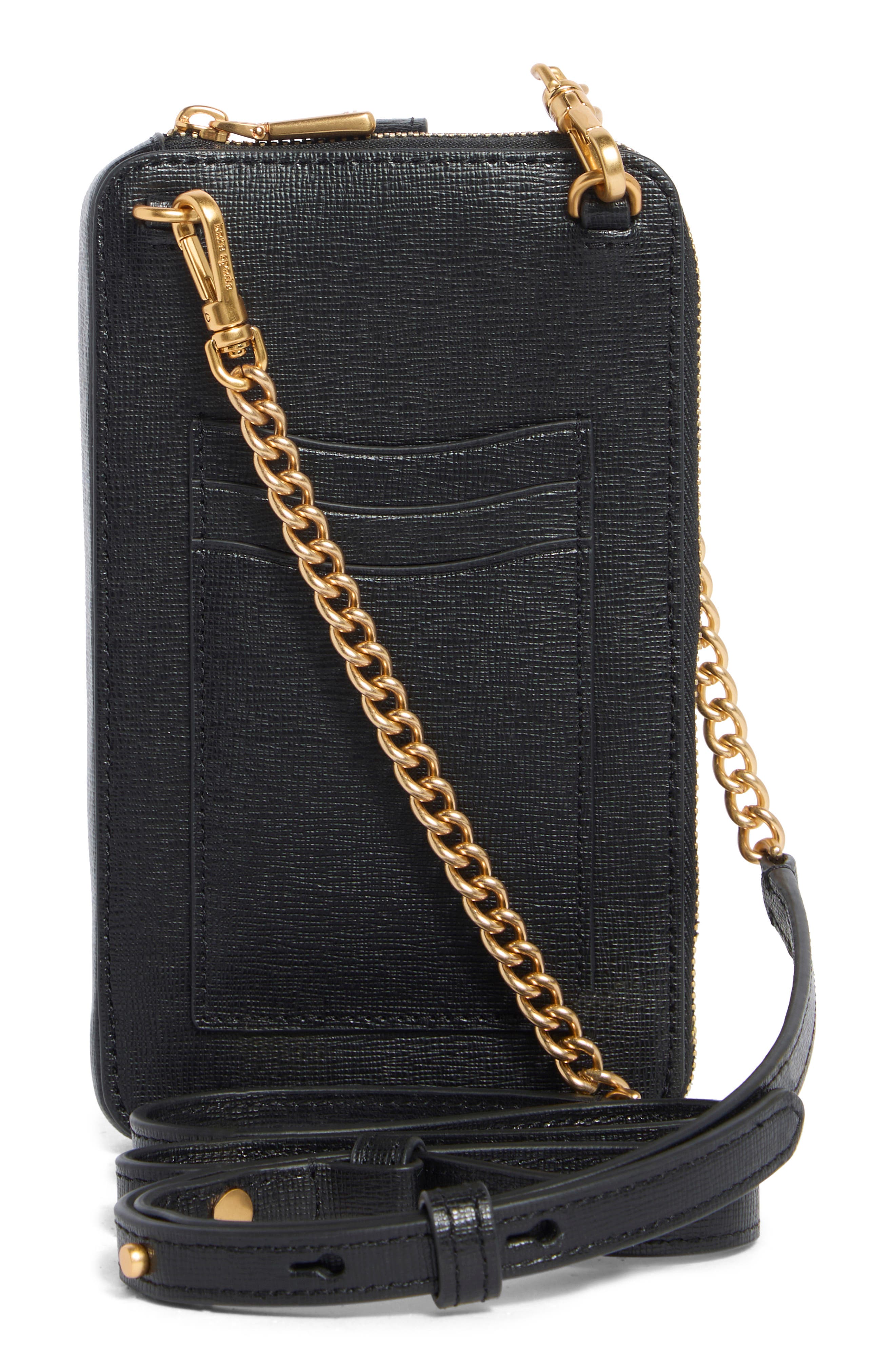 morgan north south crossbody bag, Alternate, color, BLACK