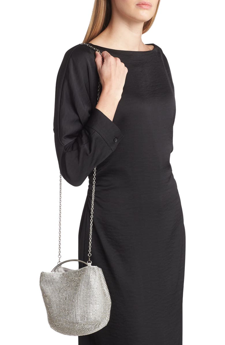 Whiting & Davis Luna Mesh Bracelet Bucket Bag, Alternate, color,