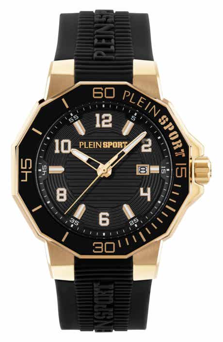 PLEIN SPORT Titan Silicone Strap Watch, 44mm