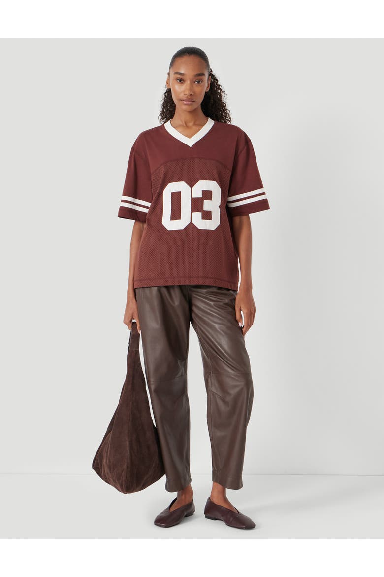 Sporty Graphic T-Shirt, Alternate, color, Rum Raisin