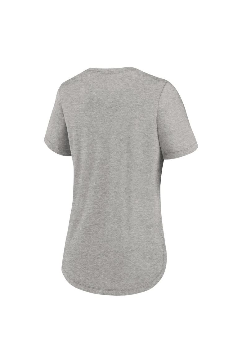 Women's Nike Heather Gray LSU Tigers Local Campus Location Mantra Tri-Blend T-Shirt, Alternate, color, Heather Gray
