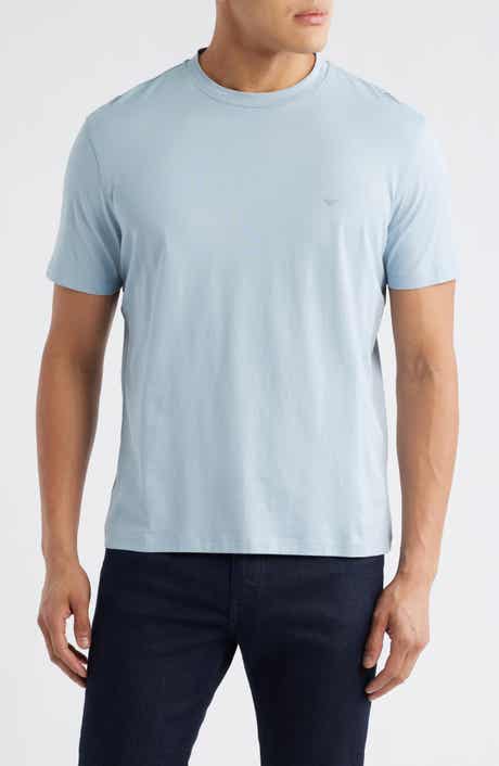 Emporio Armani Logo Embroidered Cotton T-Shirt