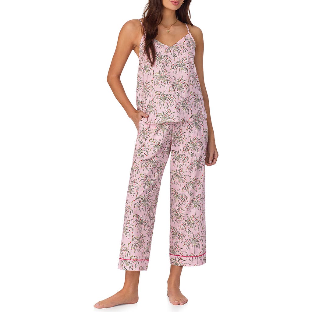 Bedhead Pajamas Print Organic Cotton Jersey Crop Pajamas In Willow