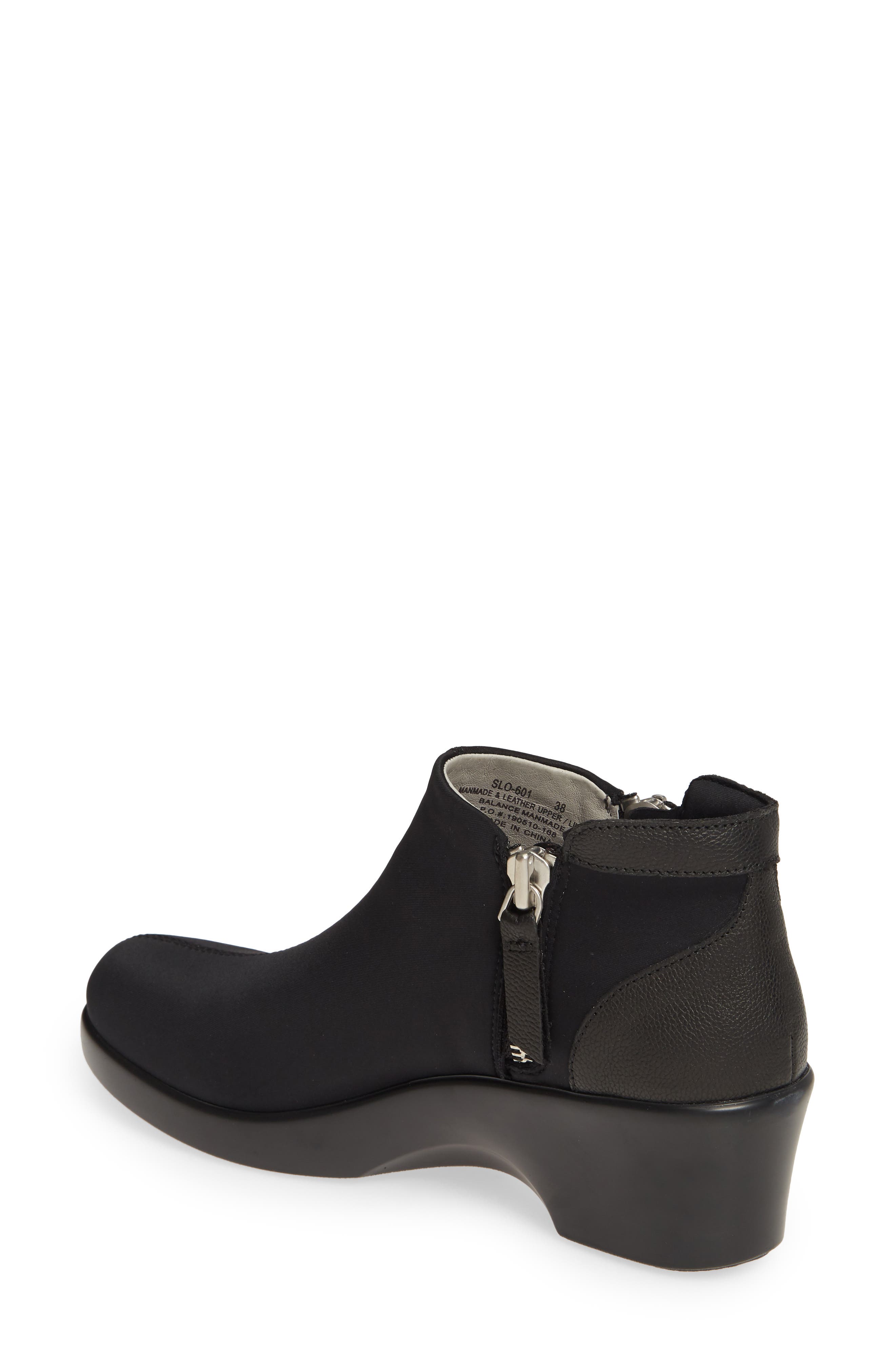 Alegria Sloan Bootie, Alternate, color, BLACK LEATHER