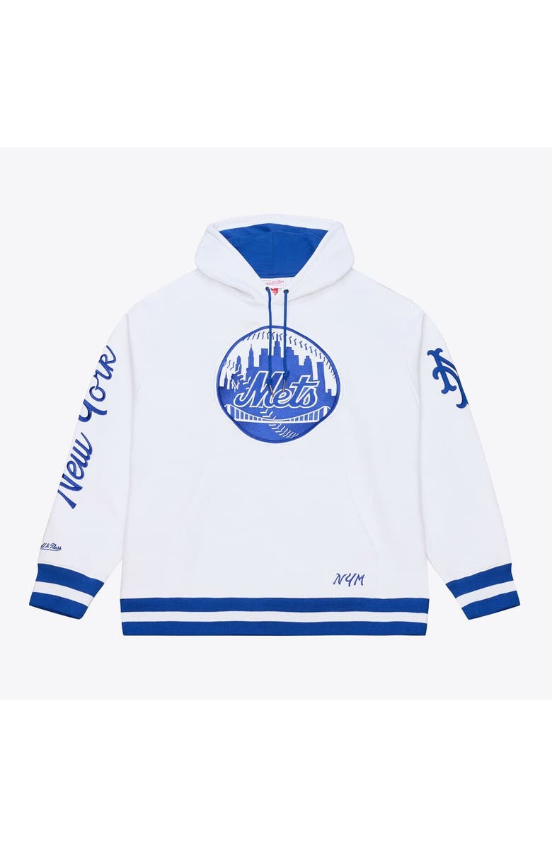 Mitchell & Ness Men's Mitchell & Ness White New York Mets Cooperstown Collection Fleece Hoodie, Main, color, White