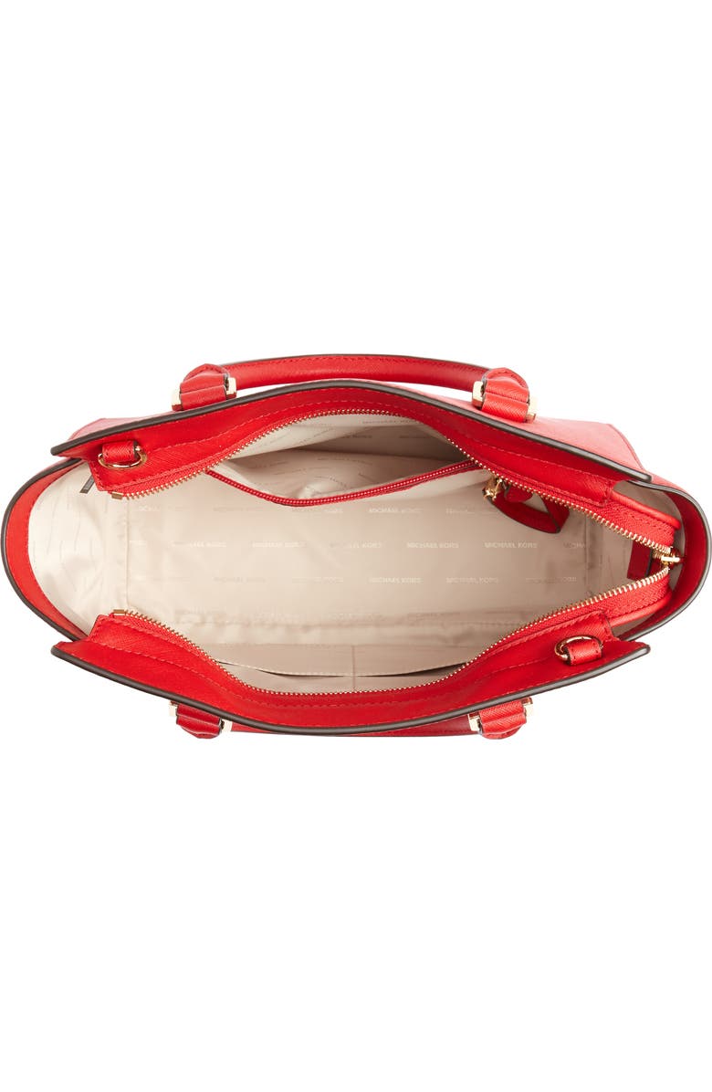 MICHAEL Michael Kors 'Selma Medium' Leather Satchel, Alternate, color,