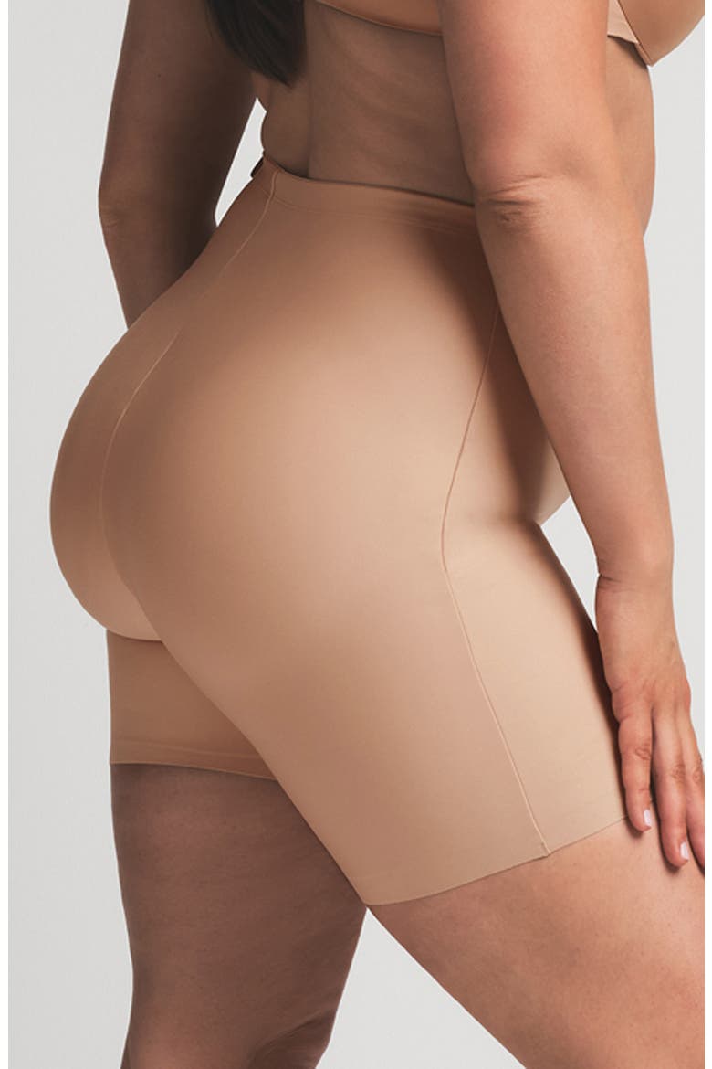 Butt Enhancing Padded Shorts, Alternate, color, CLAY