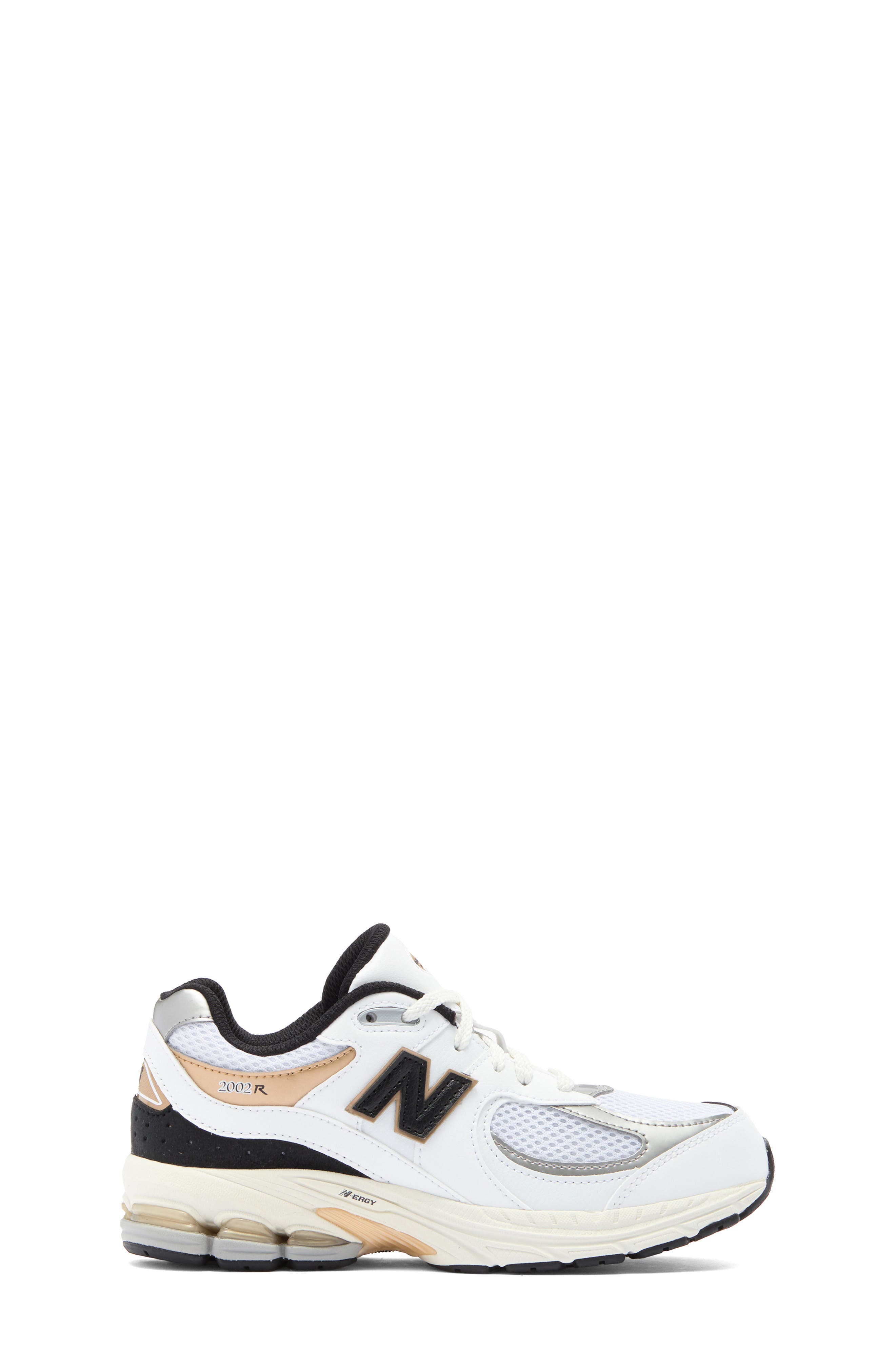 New Balance Kids' 2002R Sneaker, Alternate, color, White/ Black