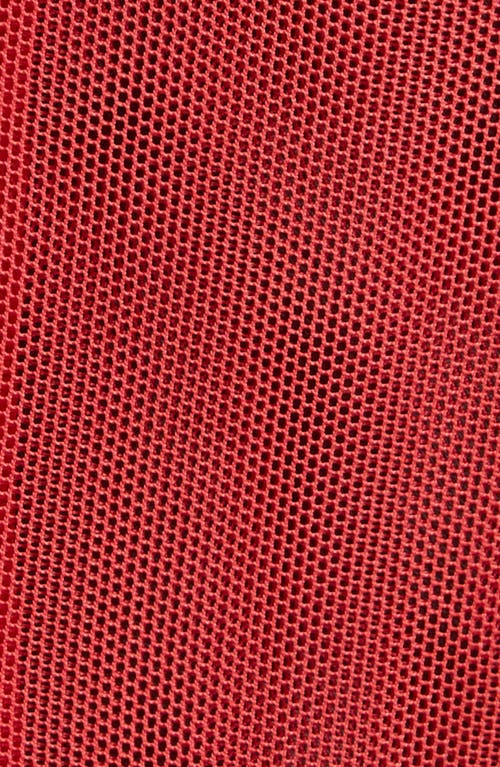 Zimmermann Rebellion Mesh Corset Bodysuit In Red