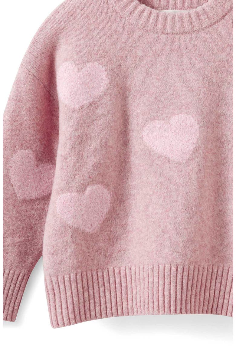 Kid's Soft Knit Sweater, Alternate, color, Zephyr Heart