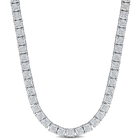 Lab-Grown Diamond Tennis Necklace