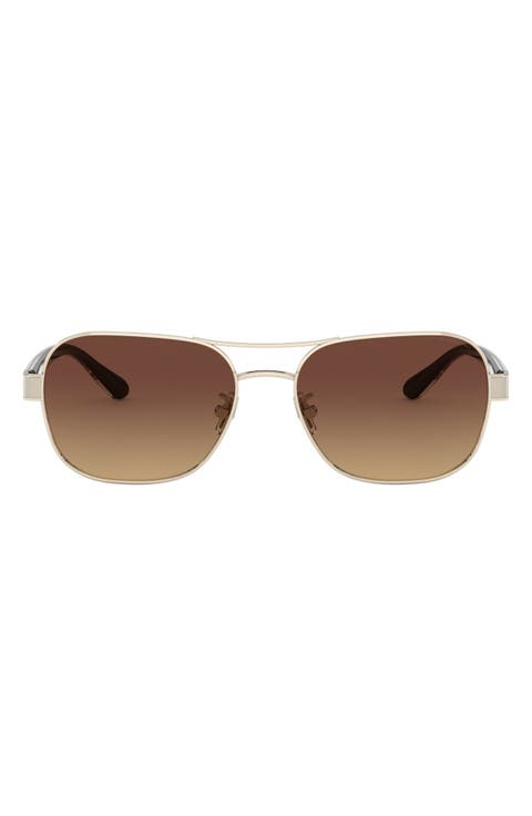 57mm Polarized Pilot Sunglasses