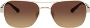 COACH 57mm Polarized Pilot Sunglasses
