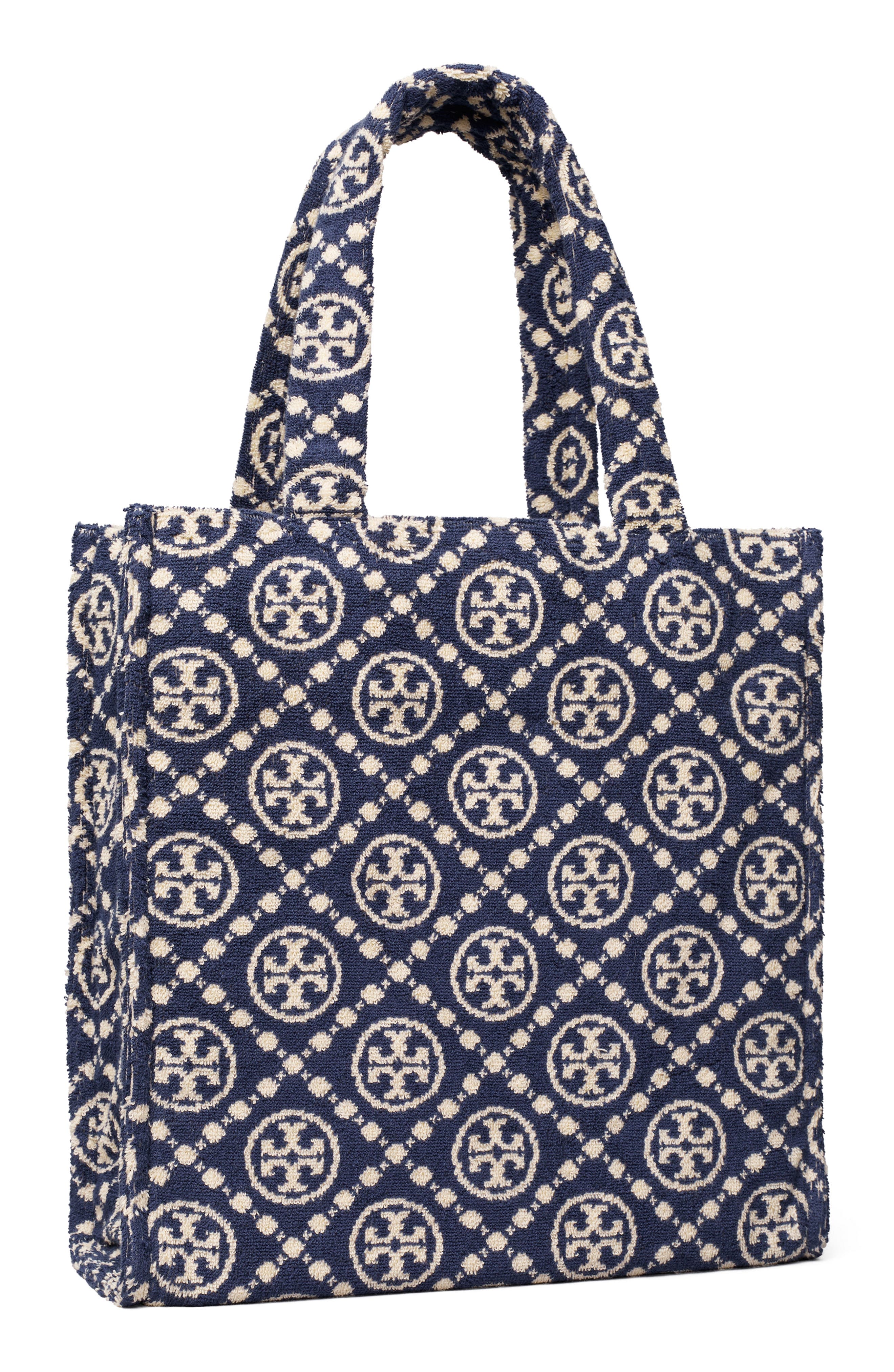 Tory Burch T Monogram Terry Cloth Tote, Alternate, color, 
