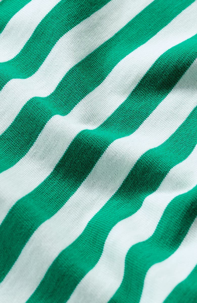 Seasalt Cornwall Sailor Stripe Three-Quarter Sleeve Organic Cotton Top, Alternate, color, Mini Cornish Glade Chalk