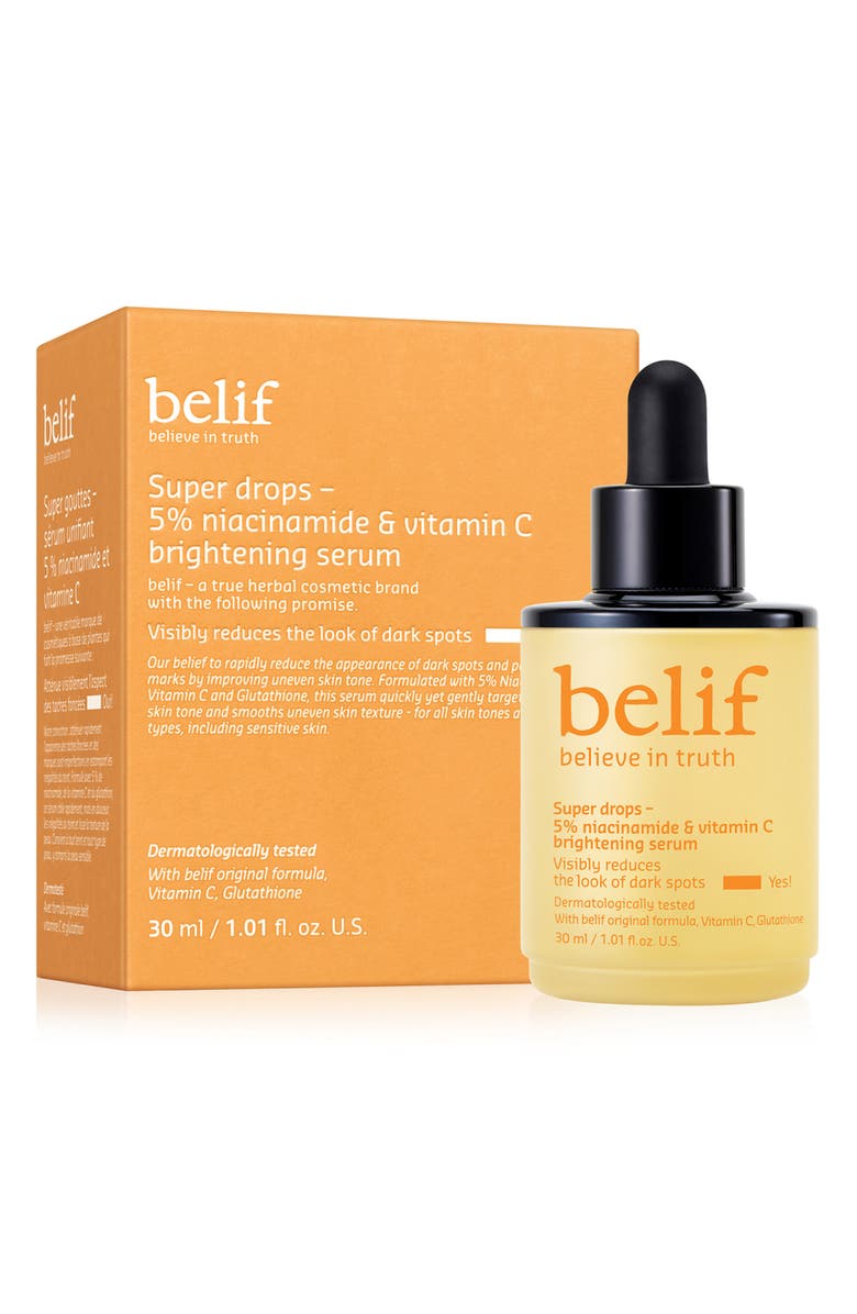 belif Super Drops Niacinamide & Vitamin C Toning Serum, Main, color,