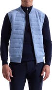 Bugatchi Quilted Cotton Zip Sweater Vest
