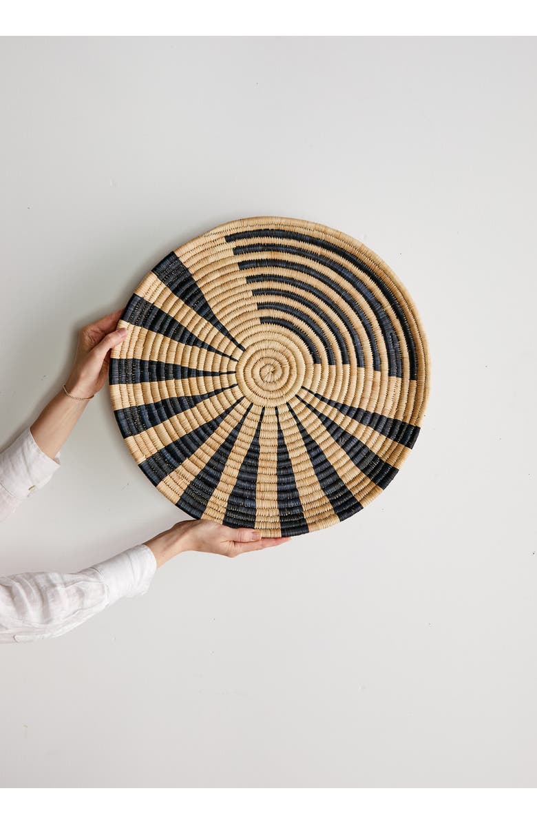 kanju Interiors Zulo Woven Wall Disc, Main, color, Natural