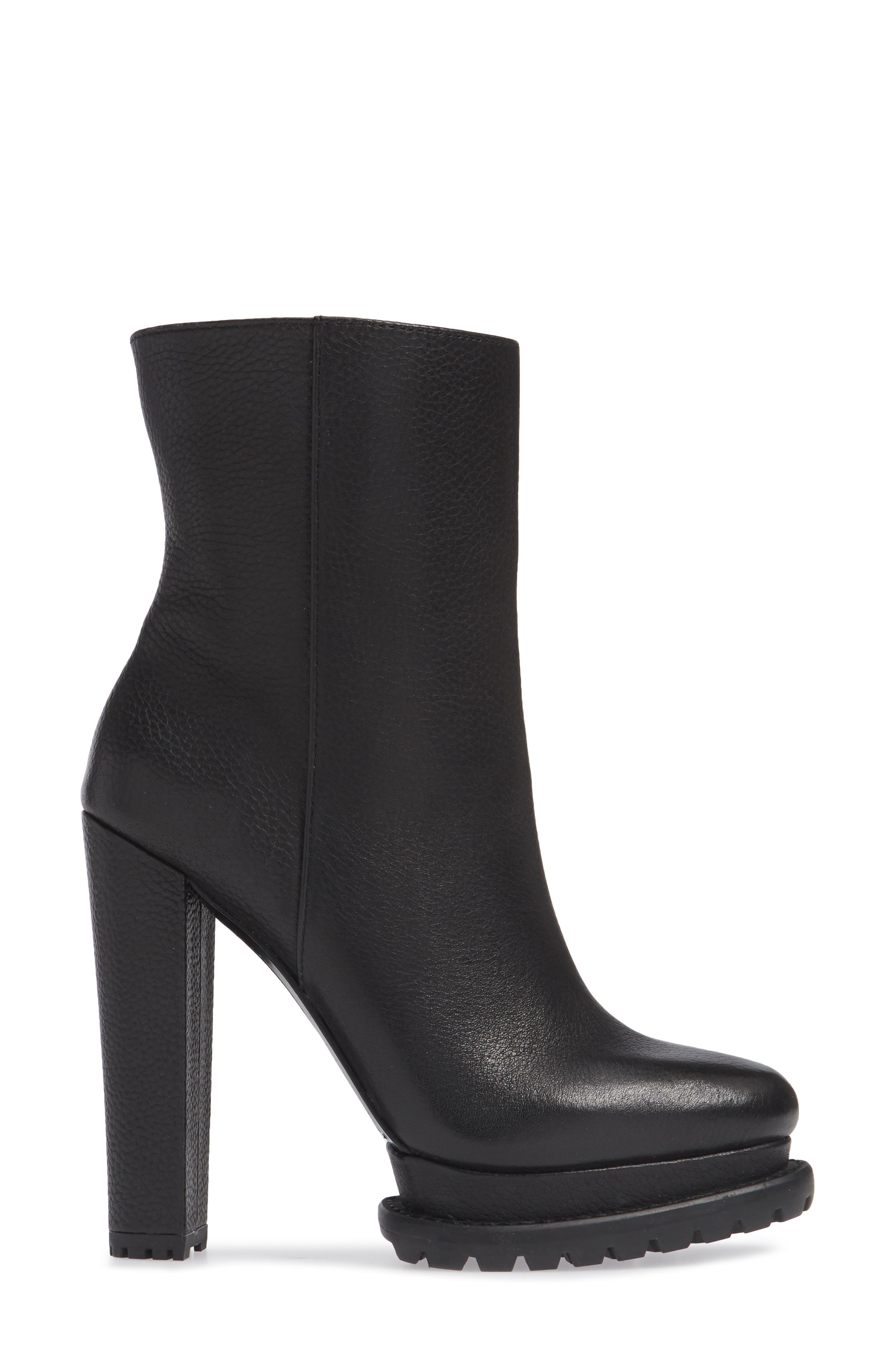 Alice + Olivia Holden Genuine Shearling Bootie, Alternate, color, 