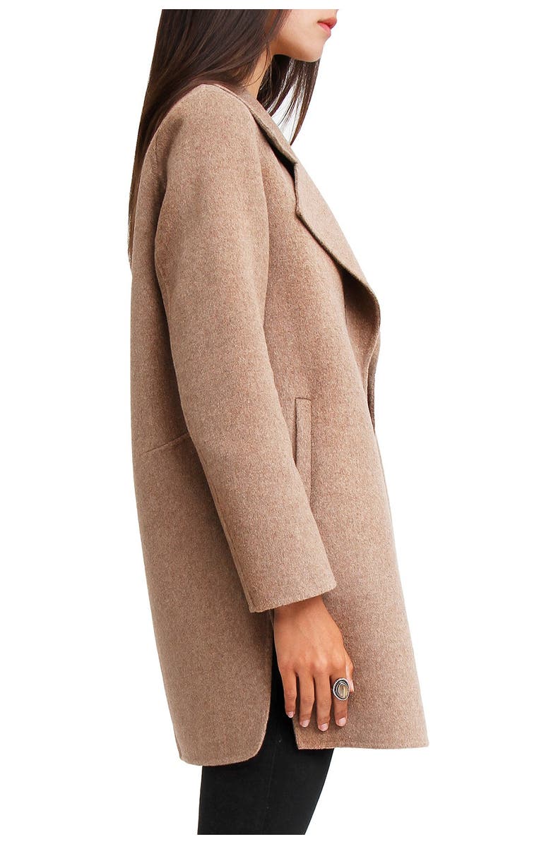 Belle & Bloom Ex-Boyfriend Wool Blend Oversized Jacket, Alternate, color, Oat