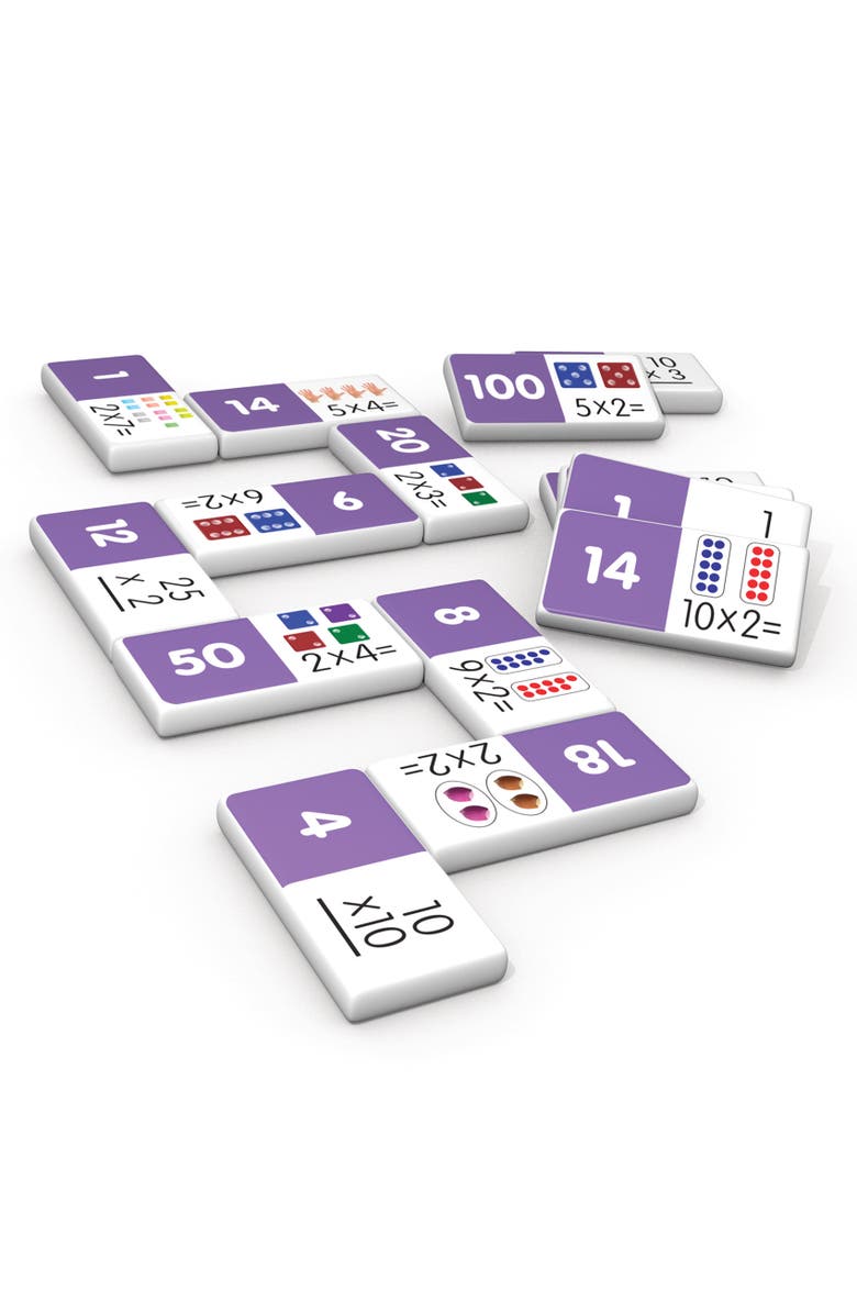 Junior Learning Multiplication Dominoes Game Set, 28 Pieces, Main, color,